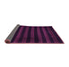 Sideview of Abstract Purple Modern Rug, abs1441pur