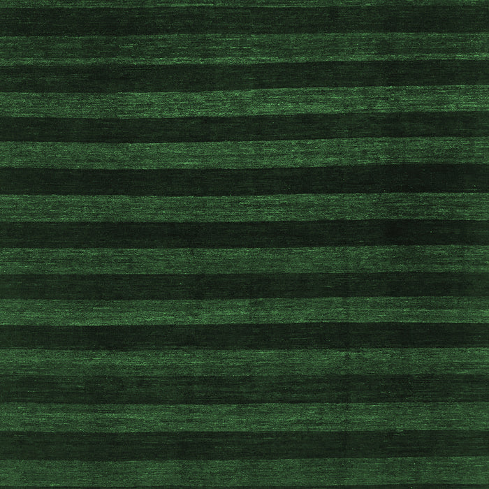Square Abstract Emerald Green Modern Rug, abs1441emgrn