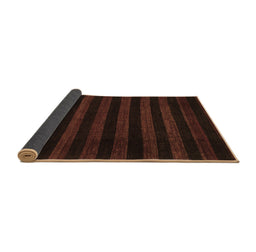 Sideview of Abstract Brown Modern Rug, abs1441brn