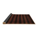 Sideview of Abstract Brown Modern Rug, abs1441brn