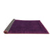 Sideview of Abstract Purple Modern Rug, abs1442pur