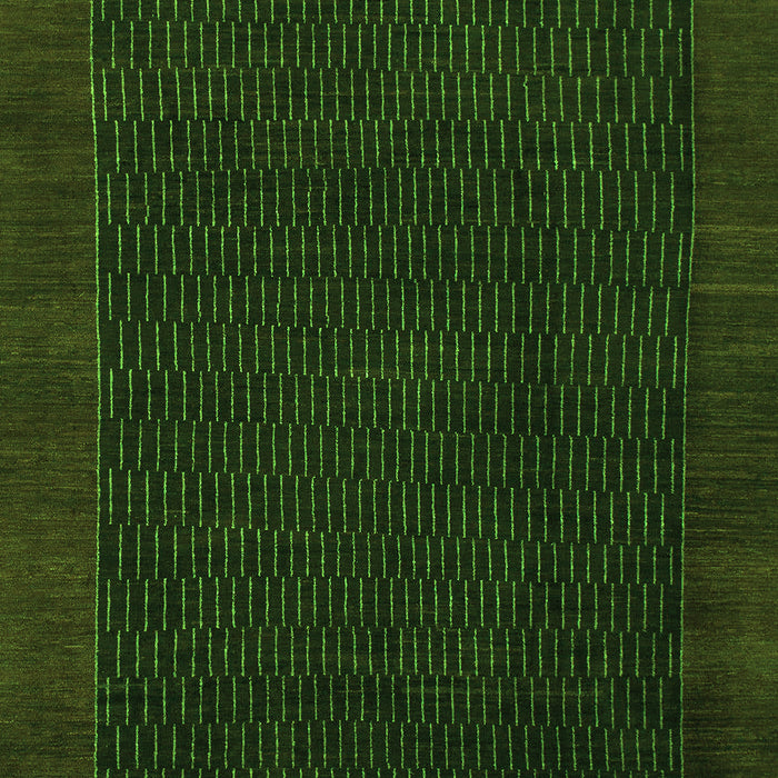 Abstract Green Modern Rug, abs1442grn