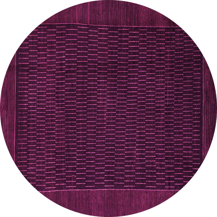 Round Abstract Pink Modern Rug, abs1442pnk