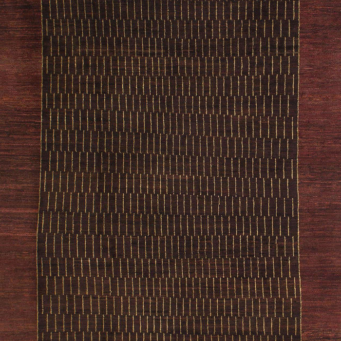 Machine Washable Abstract Night Red Rug, wshabs1442