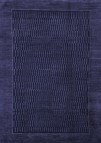 Abstract Blue Modern Rug, abs1442blu