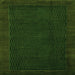 Square Machine Washable Abstract Green Modern Area Rugs, wshabs1442grn