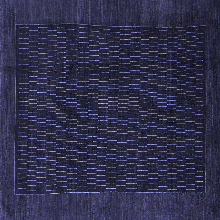 Square Machine Washable Abstract Blue Modern Rug, wshabs1442blu