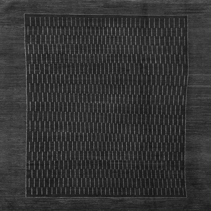 Square Machine Washable Abstract Gray Modern Rug, wshabs1442gry