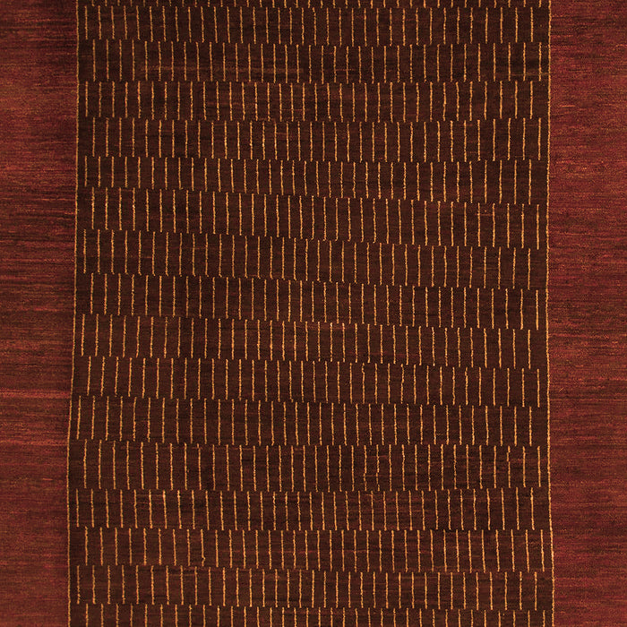 Machine Washable Abstract Orange Modern Area Rugs, wshabs1442org