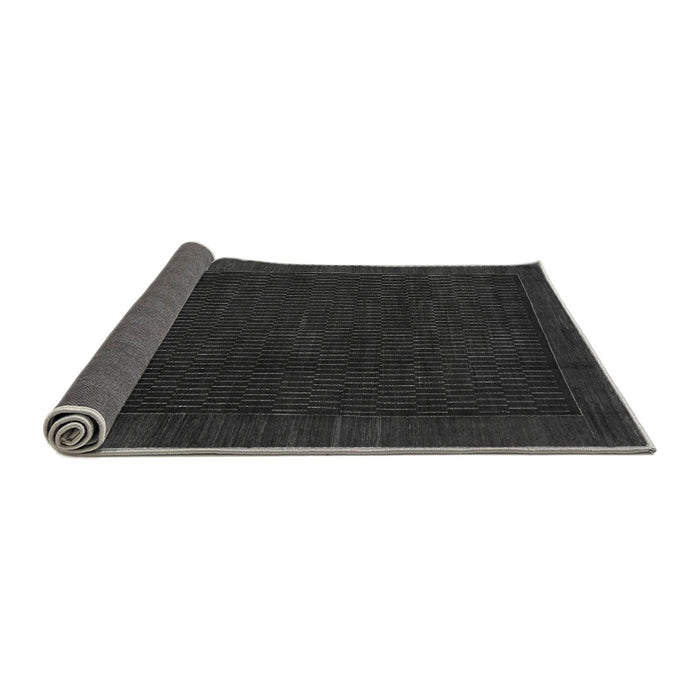 Sideview of Abstract Gray Modern Rug, abs1442gry