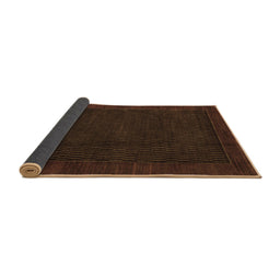 Sideview of Abstract Brown Modern Rug, abs1442brn