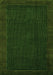 Machine Washable Abstract Green Modern Area Rugs, wshabs1442grn