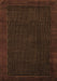 Machine Washable Abstract Brown Modern Rug, wshabs1442brn