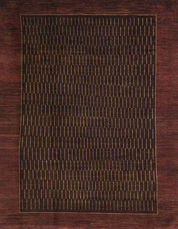 Abstract Red Modern Rug, abs1442