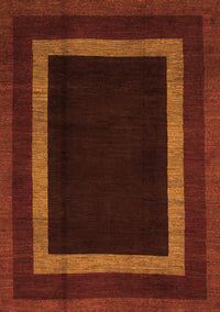 Abstract Orange Modern Rug, abs1443org