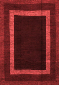 Abstract Red Modern Rug, abs1443red