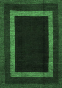 Abstract Emerald Green Modern Rug, abs1443emgrn