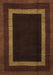 Abstract Brown Modern Rug, abs1443brn