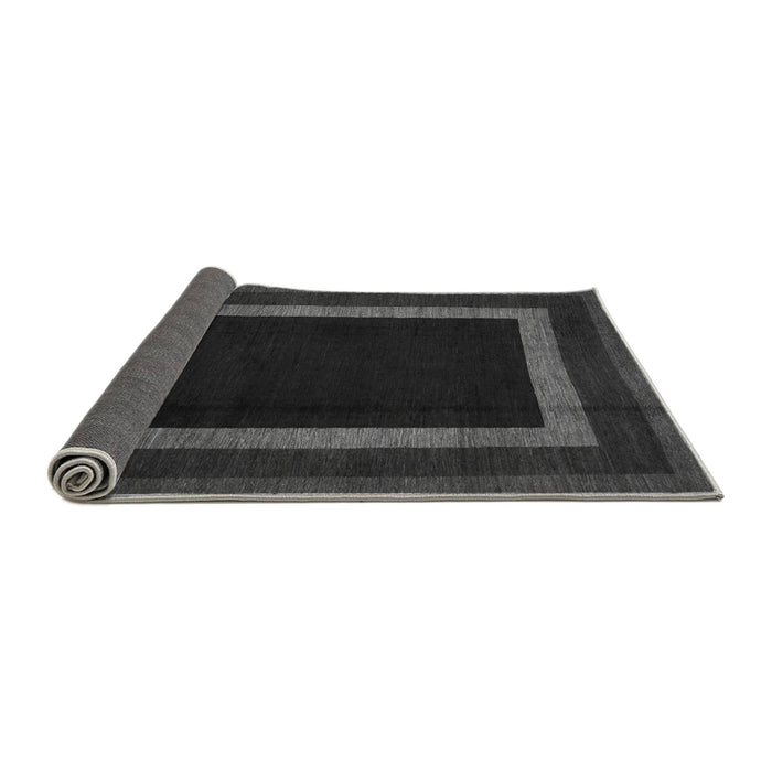 Sideview of Abstract Gray Modern Rug, abs1443gry