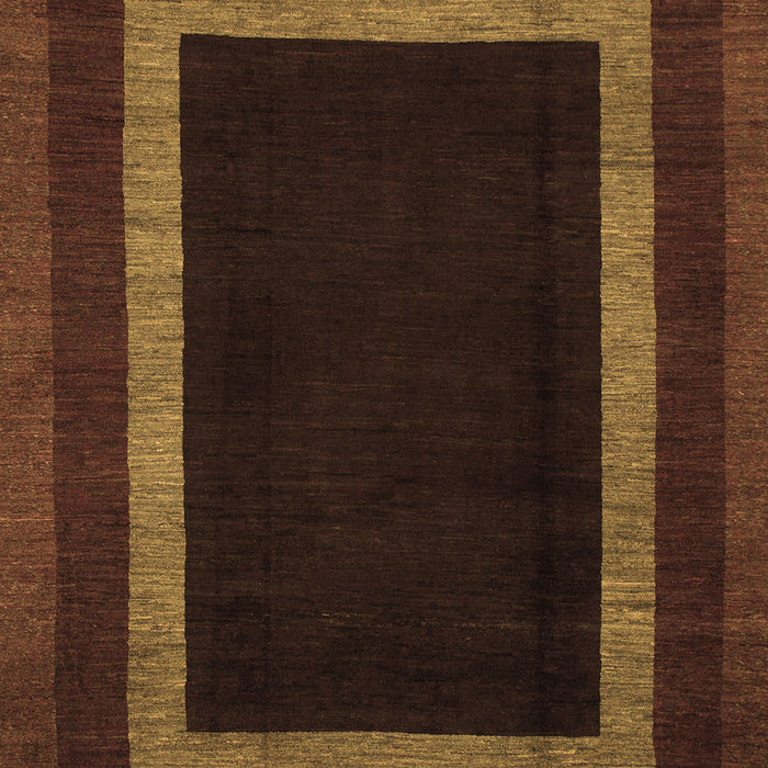 Machine Washable Abstract Brown Modern Rug, wshabs1443brn