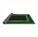 Sideview of Abstract Emerald Green Modern Rug, abs1443emgrn