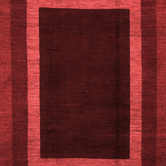 Machine Washable Abstract Red Modern Rug, wshabs1443red