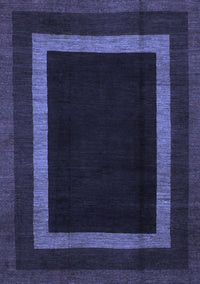 Abstract Blue Modern Rug, abs1443blu