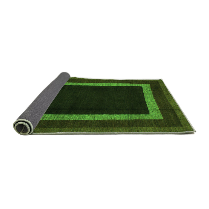 Sideview of Abstract Green Modern Rug, abs1443grn