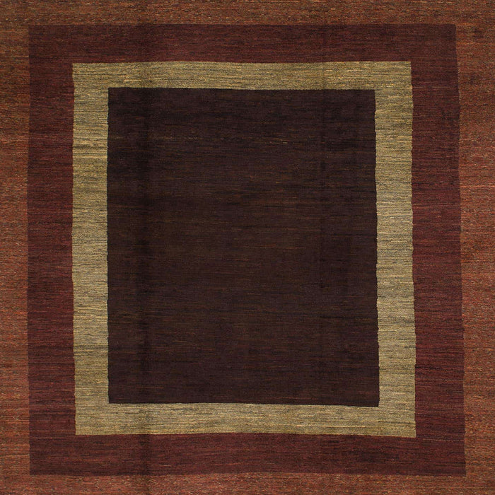 Square Abstract Red Modern Rug, abs1443