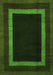 Machine Washable Abstract Green Modern Area Rugs, wshabs1443grn