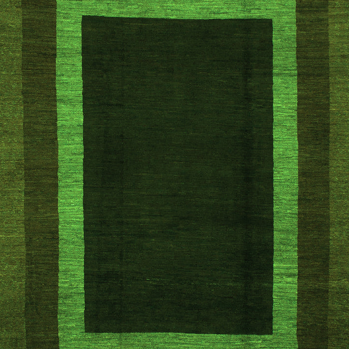 Machine Washable Abstract Green Modern Area Rugs, wshabs1443grn