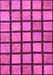 Machine Washable Checkered Pink Modern Rug, wshabs1444pnk