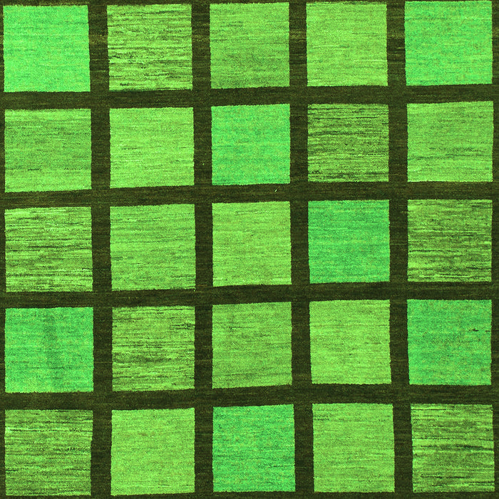 Checkered Green Modern Rug, abs1444grn