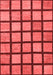 Checkered Red Modern Area Rugs