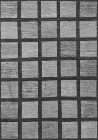 Checkered Gray Modern Rug, abs1444gry