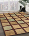 Machine Washable Abstract Metallic Gold Rug in a Family Room, wshabs1444