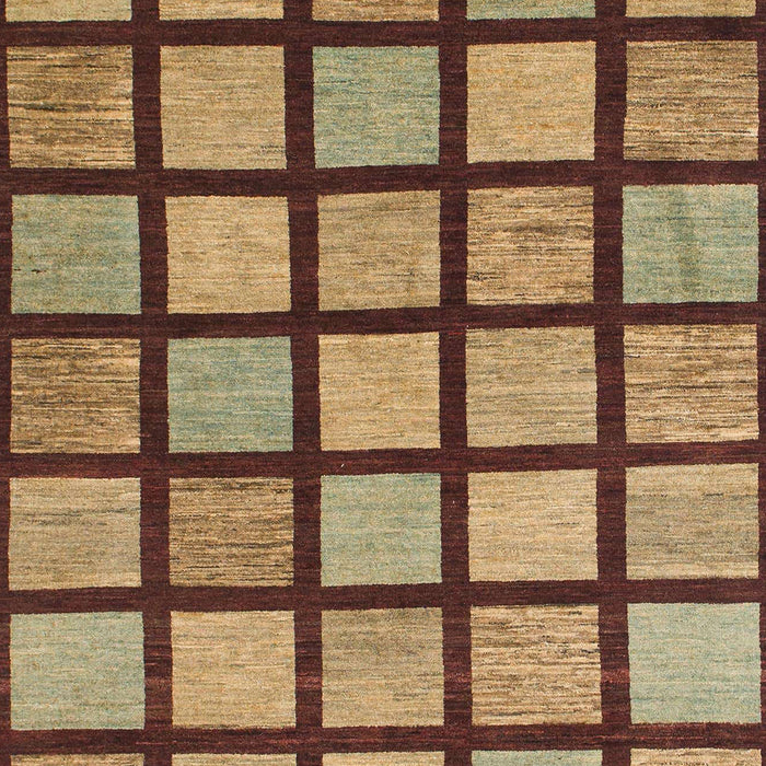 Machine Washable Abstract Metallic Gold Rug, wshabs1444