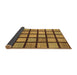 Sideview of Checkered Brown Modern Rug, abs1444brn