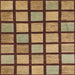 Square Machine Washable Abstract Metallic Gold Rug, wshabs1444