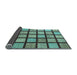 Sideview of Checkered Light Blue Modern Rug, abs1444lblu