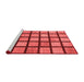 Modern Red Washable Rugs