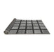 Sideview of Checkered Gray Modern Rug, abs1444gry