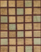 Abstract Metallic Gold Checkered Rug, abs1444