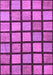 Machine Washable Checkered Purple Modern Area Rugs, wshabs1444pur