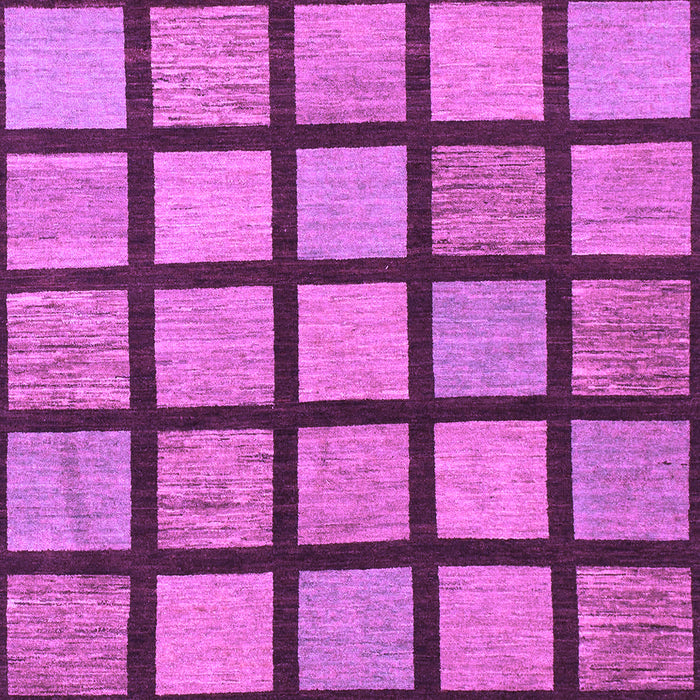 Machine Washable Checkered Purple Modern Area Rugs, wshabs1444pur