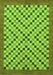 Checkered Green Modern Rug, abs1445grn