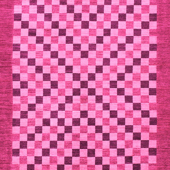 Checkered Pink Modern Rug, abs1445pnk