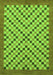 Machine Washable Checkered Green Modern Area Rugs, wshabs1445grn