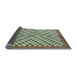 Sideview of Checkered Light Blue Modern Rug, abs1445lblu