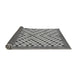 Sideview of Checkered Gray Modern Rug, abs1445gry